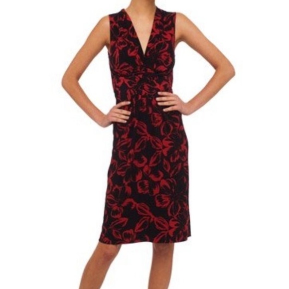 Norma Kamali Jersey Sleeveless V neck Wrap Style Midi Dress Size Medium - Picture 1 of 9